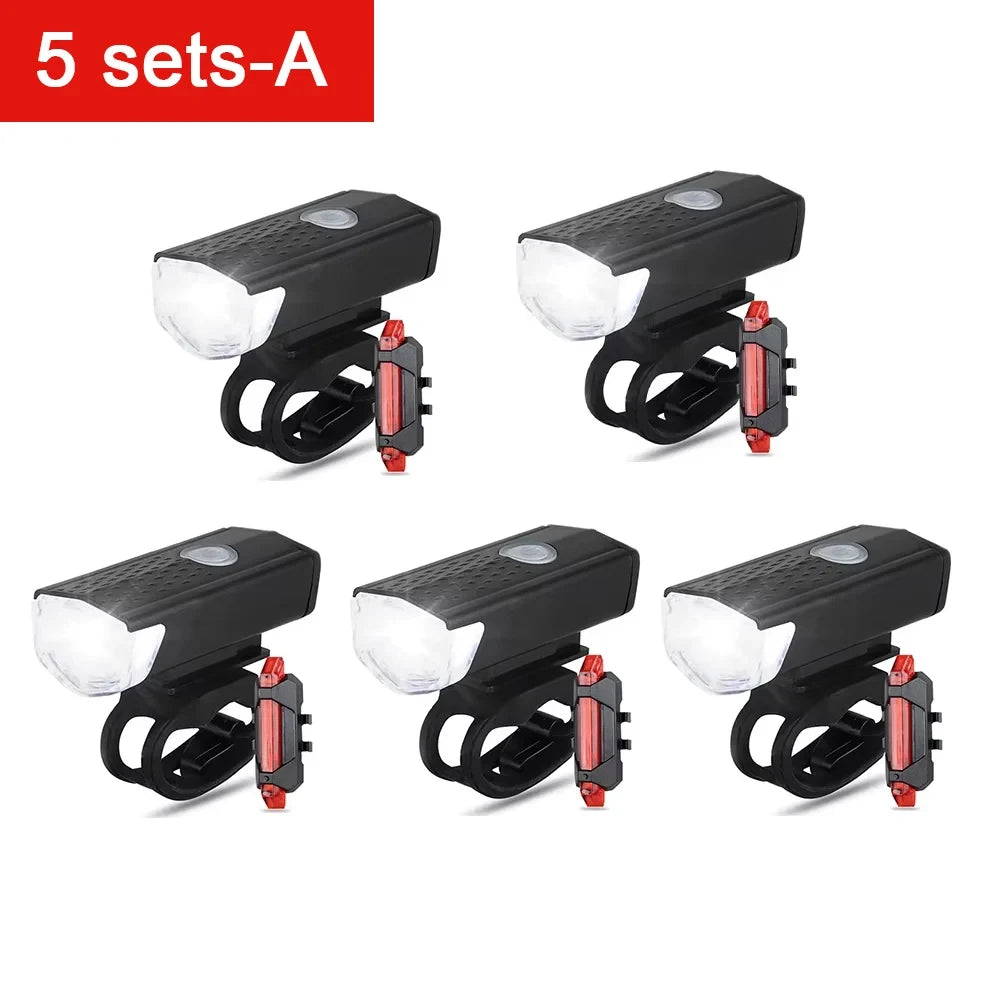 Rechargeable Bike Light Set