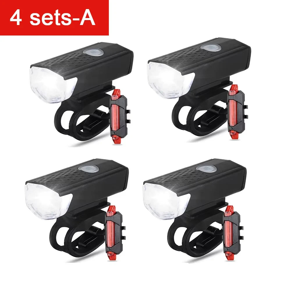 Rechargeable Bike Light Set