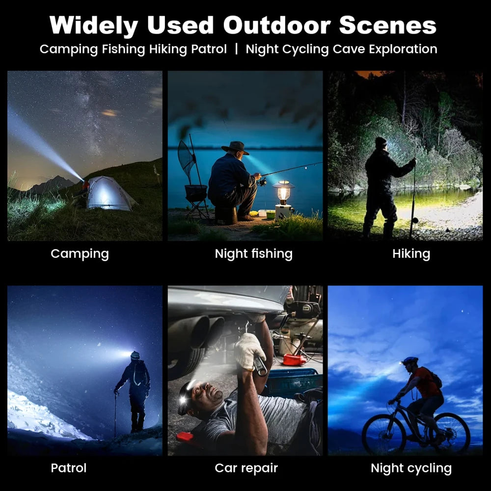USB Rechargeable COB LED Headlamp