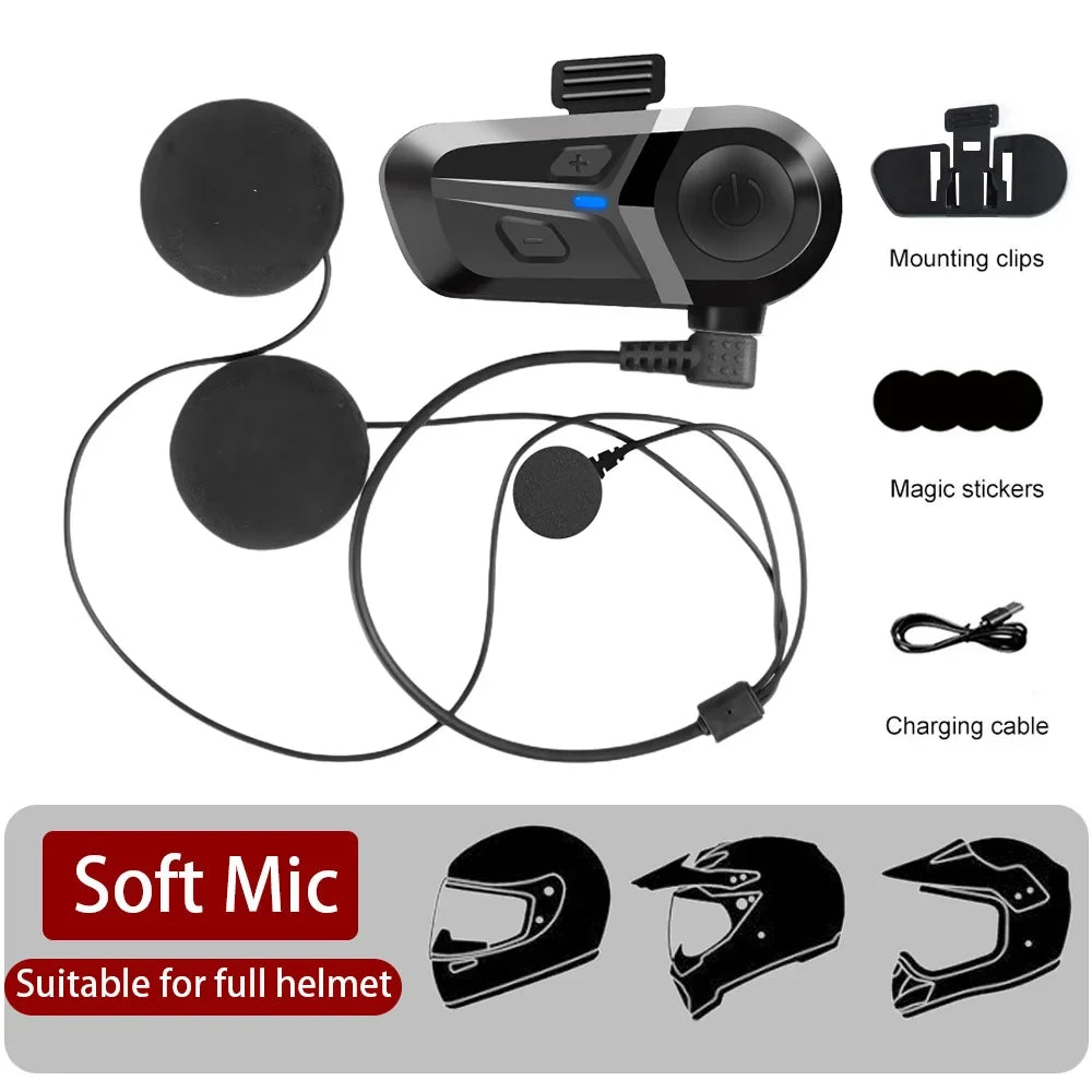 TERRAMOTION™ Wireless Motorcycle Helmet Headset