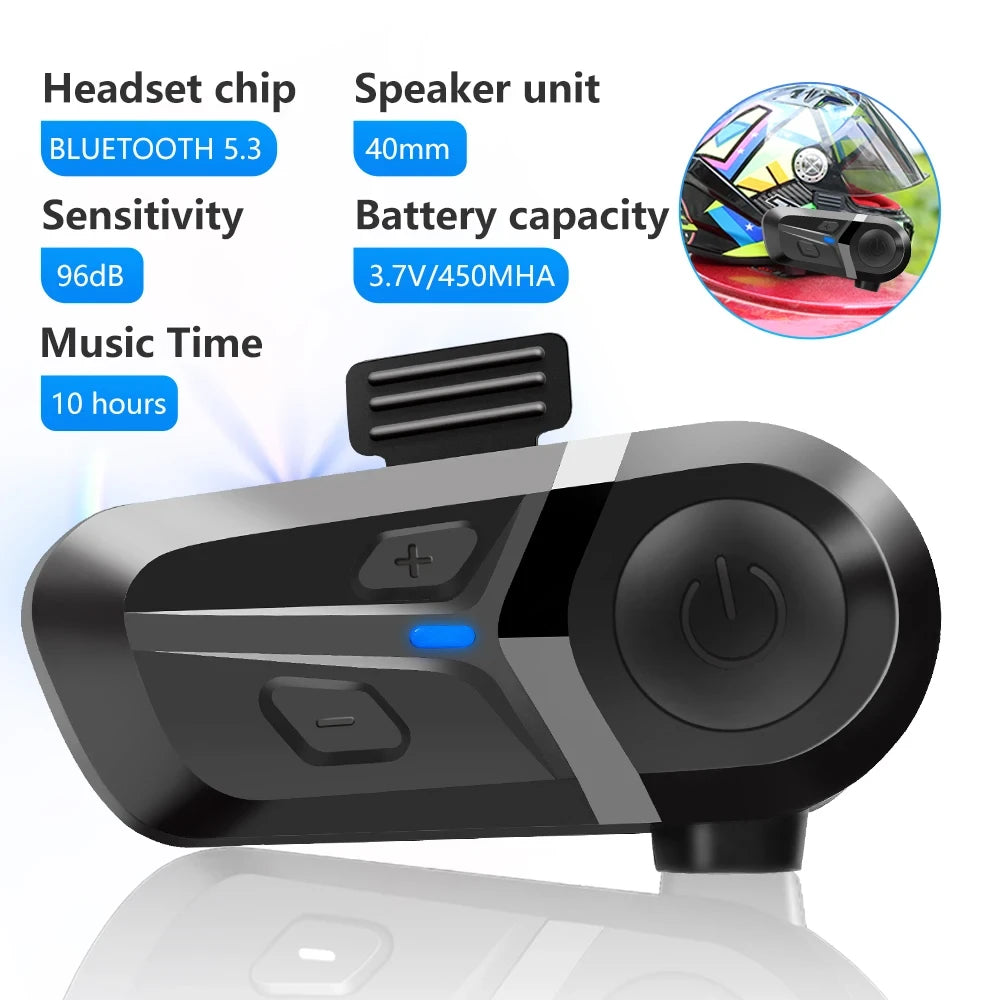 TERRAMOTION™ Wireless Motorcycle Helmet Headset