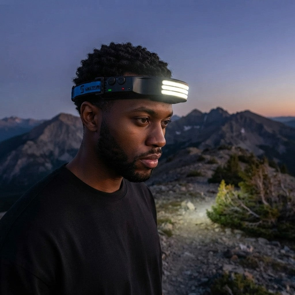 USB Rechargeable COB LED Headlamp